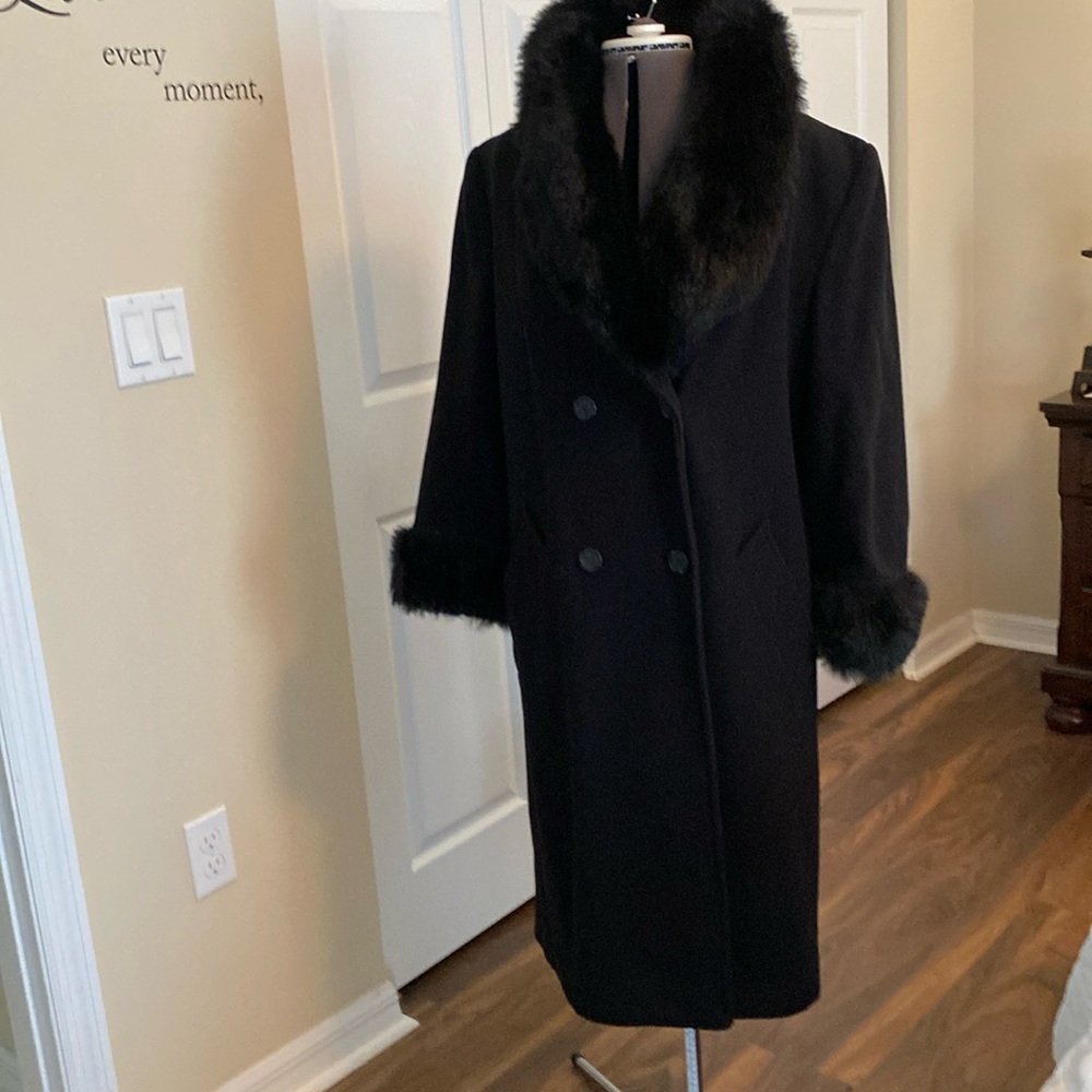 Winter wool full length coat